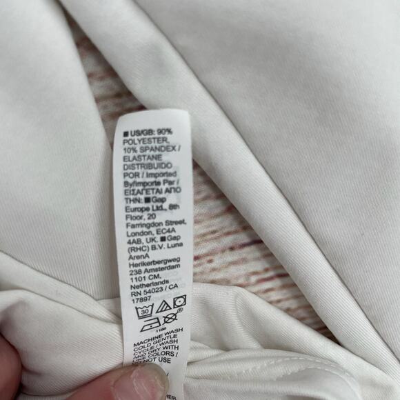 Athleta Whistler 1/4 Zip Pullover Sweatshirt Women's Size Small White Thumbhole - Picture 9 of 11